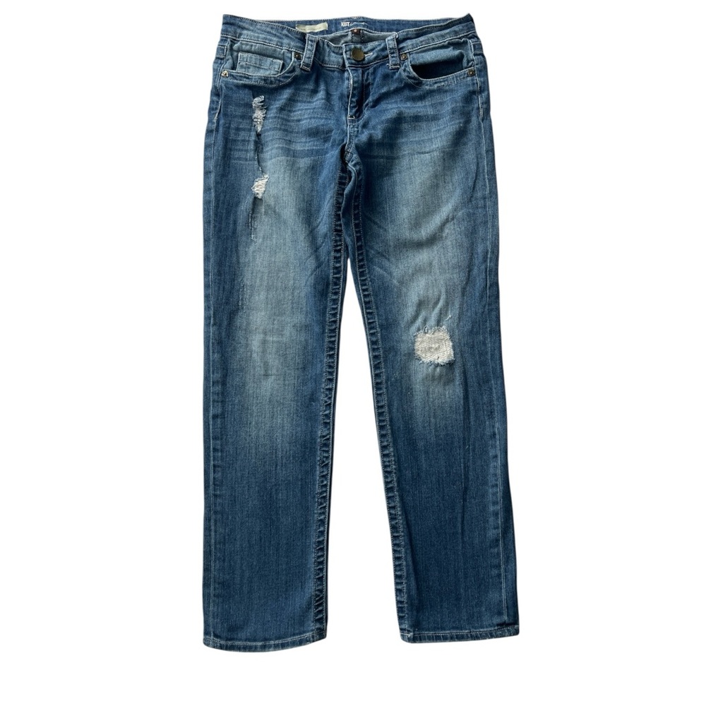 Kut from the Kloth Steve Ankle Straight Women’s Blue Distressed Jeans - 6